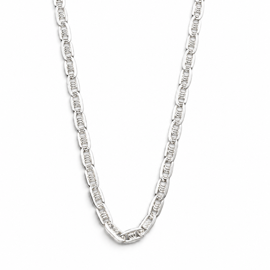 Cadena Planchada Diamantada 2mm Plata Ley 925