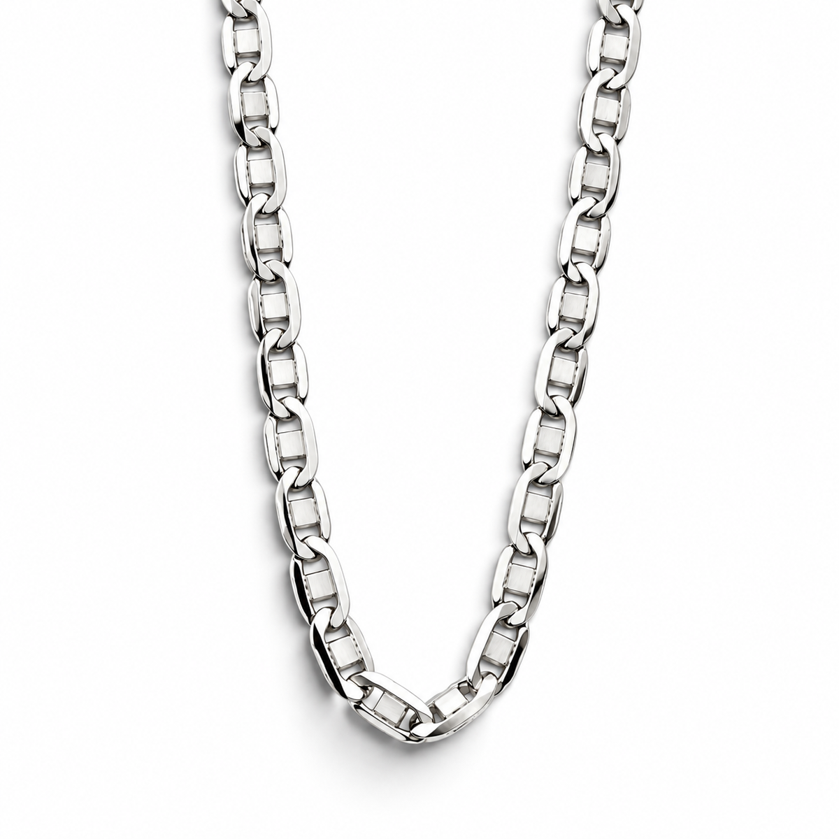 Cadena Planchada Diamantada 2mm Plata Ley 925