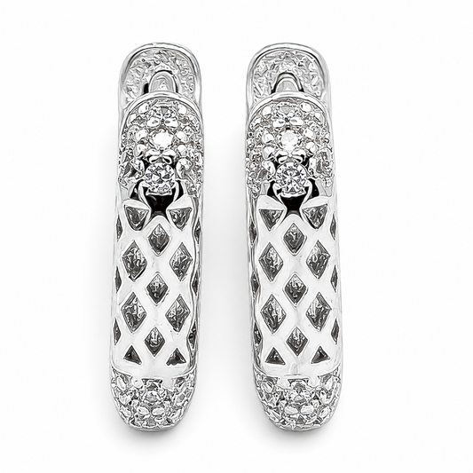 Hugguies Cuadro Zirconia Plata Ley 925