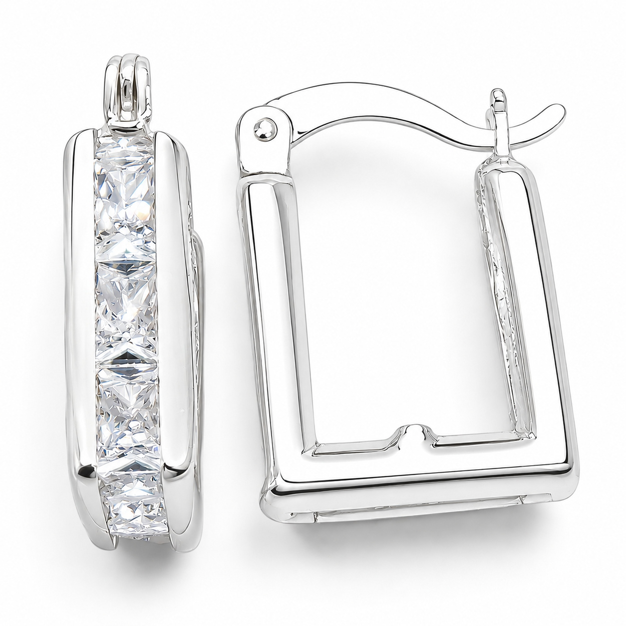 Hugguies Cuadro Zirconia Plata Ley 925