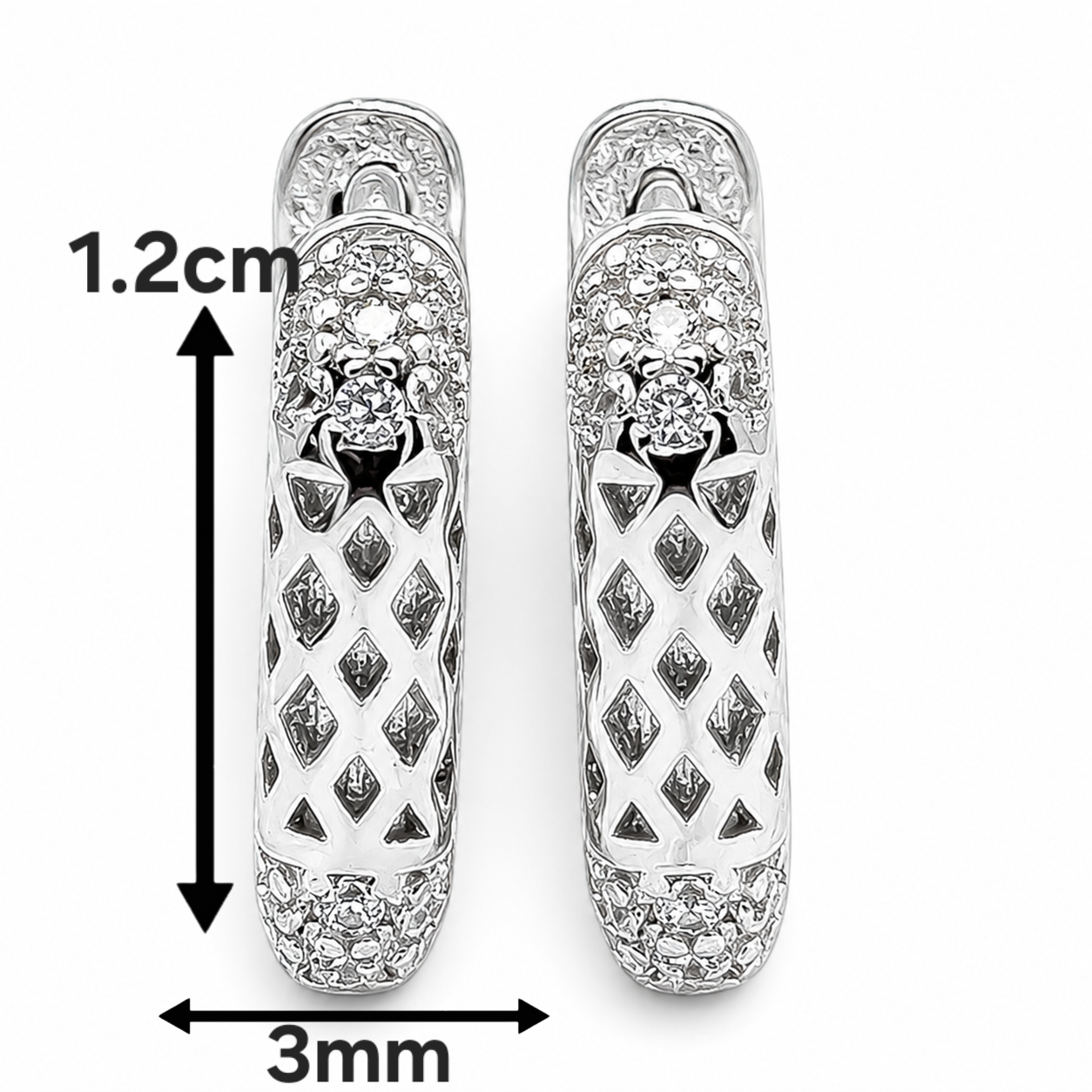 Hugguies Cuadro Zirconia Plata Ley 925