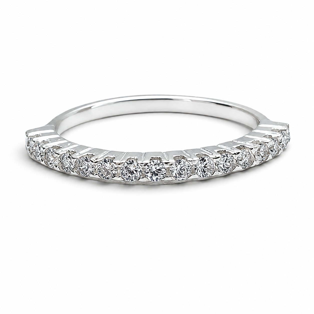 Anillo Zirconia Blanca Plata Ley 925