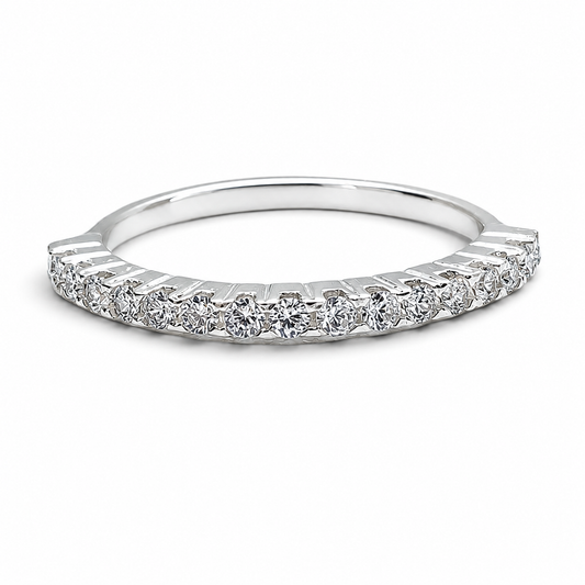 Anillo Zirconia Blanca Plata Ley 925