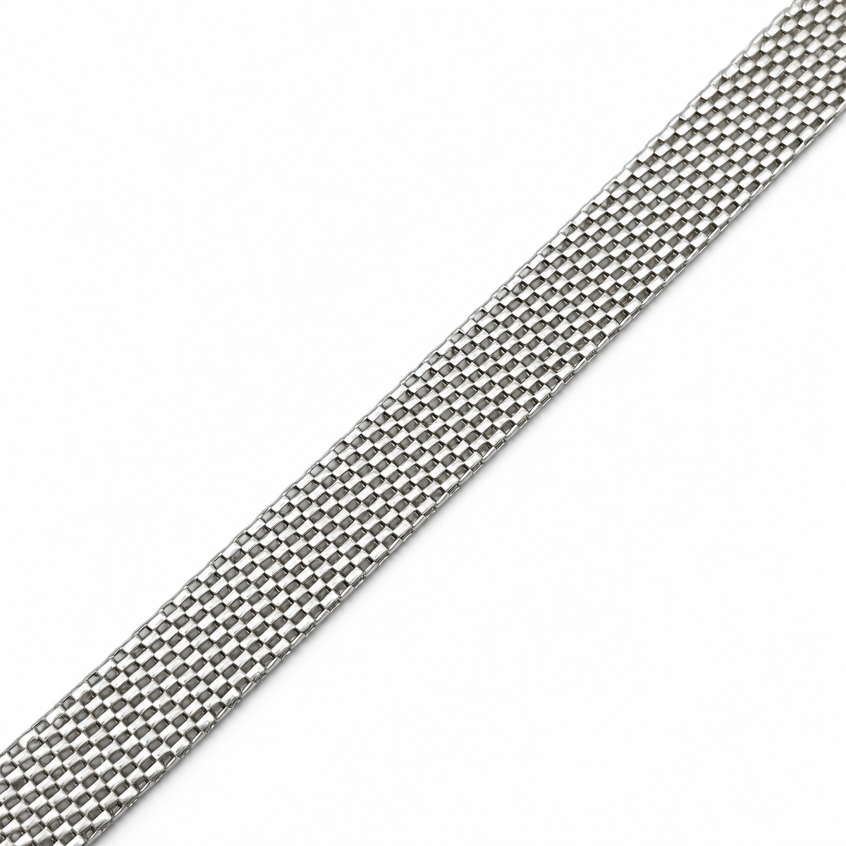 Pulsera Ancha 7mm Plata Ley 925