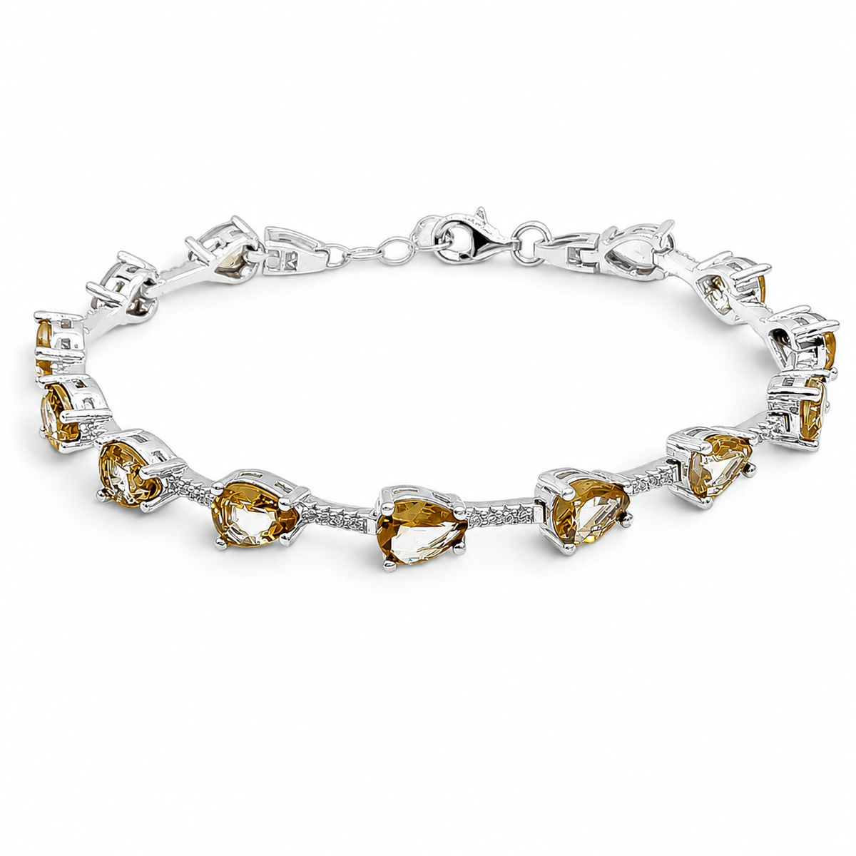 Pulsera Gotita Zultanita Plata Ley 925
