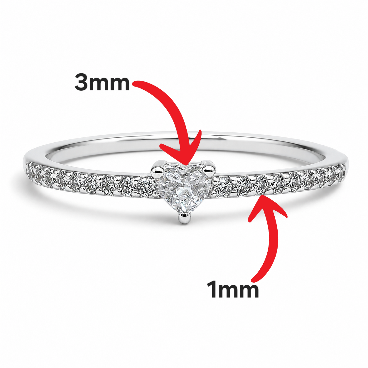 Anillo Zirconia Blanca Plata Ley 925
