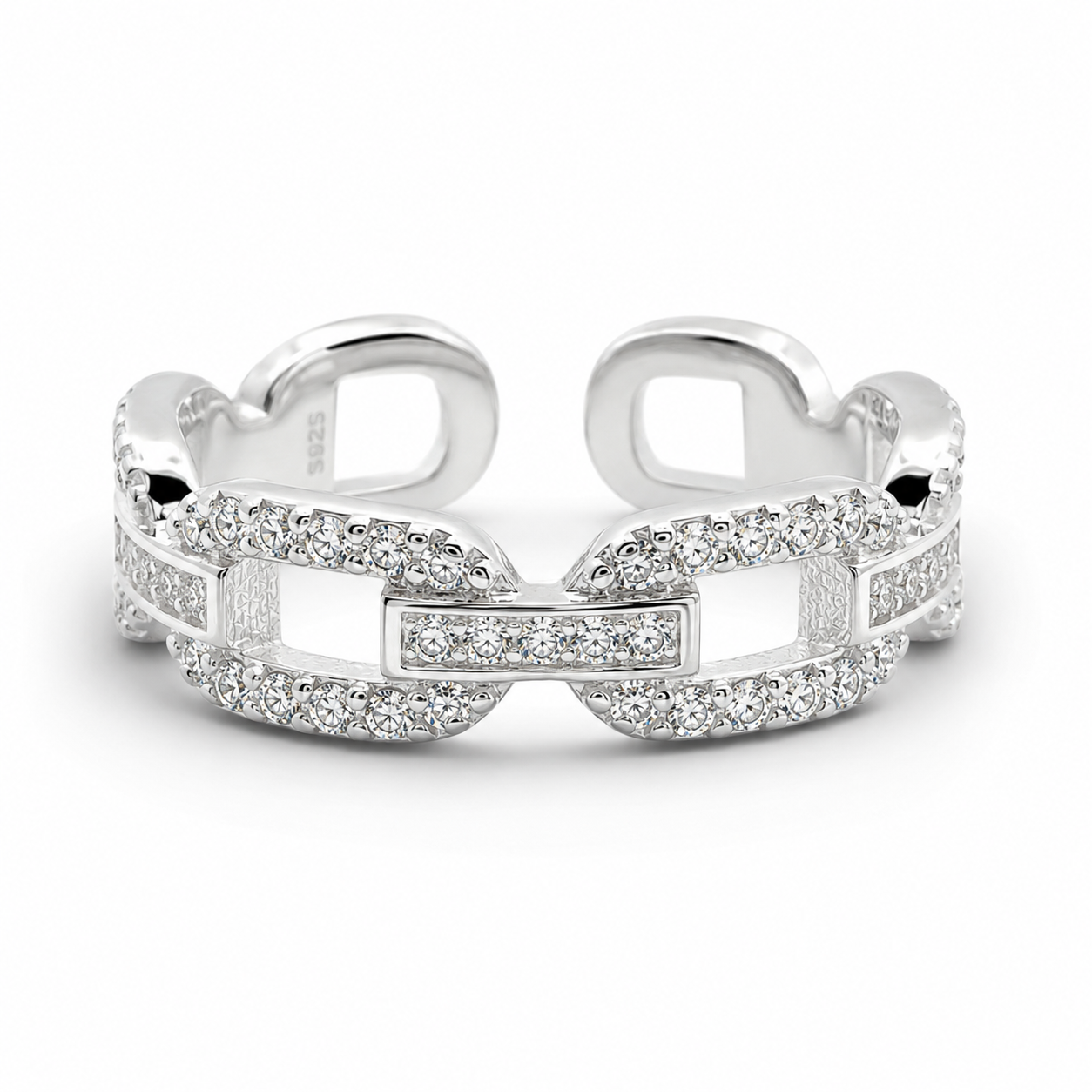 Anillo Cadena Zirconia