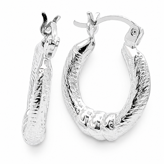 Arracada Canasta Plata Ley 925