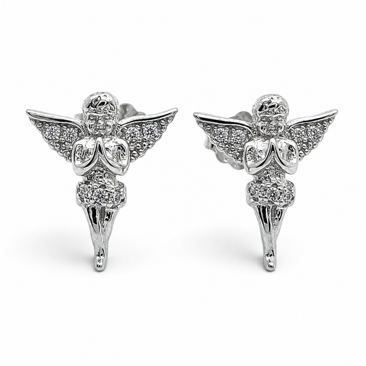 Arete Angel Zirconia Plata Ley 925