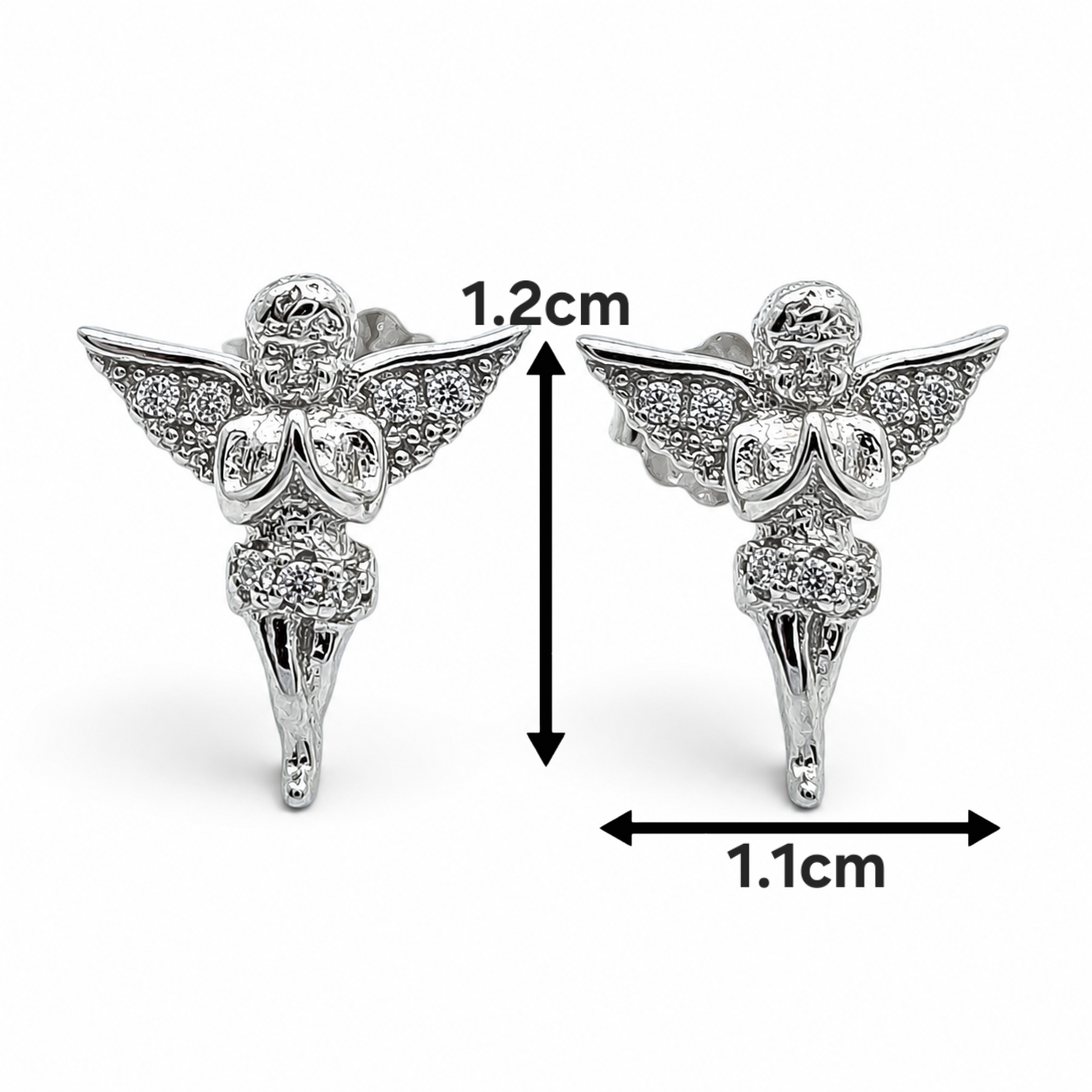 Arete Angel Zirconia Plata Ley 925