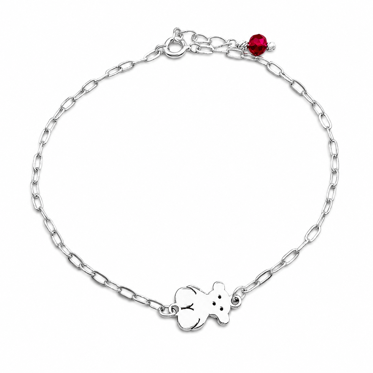 Pulsera Osito Plata Ley 925