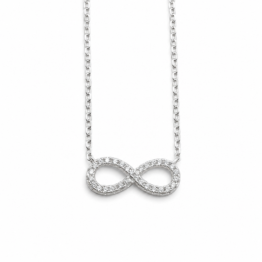 Collar Infinito Plata Ley 925