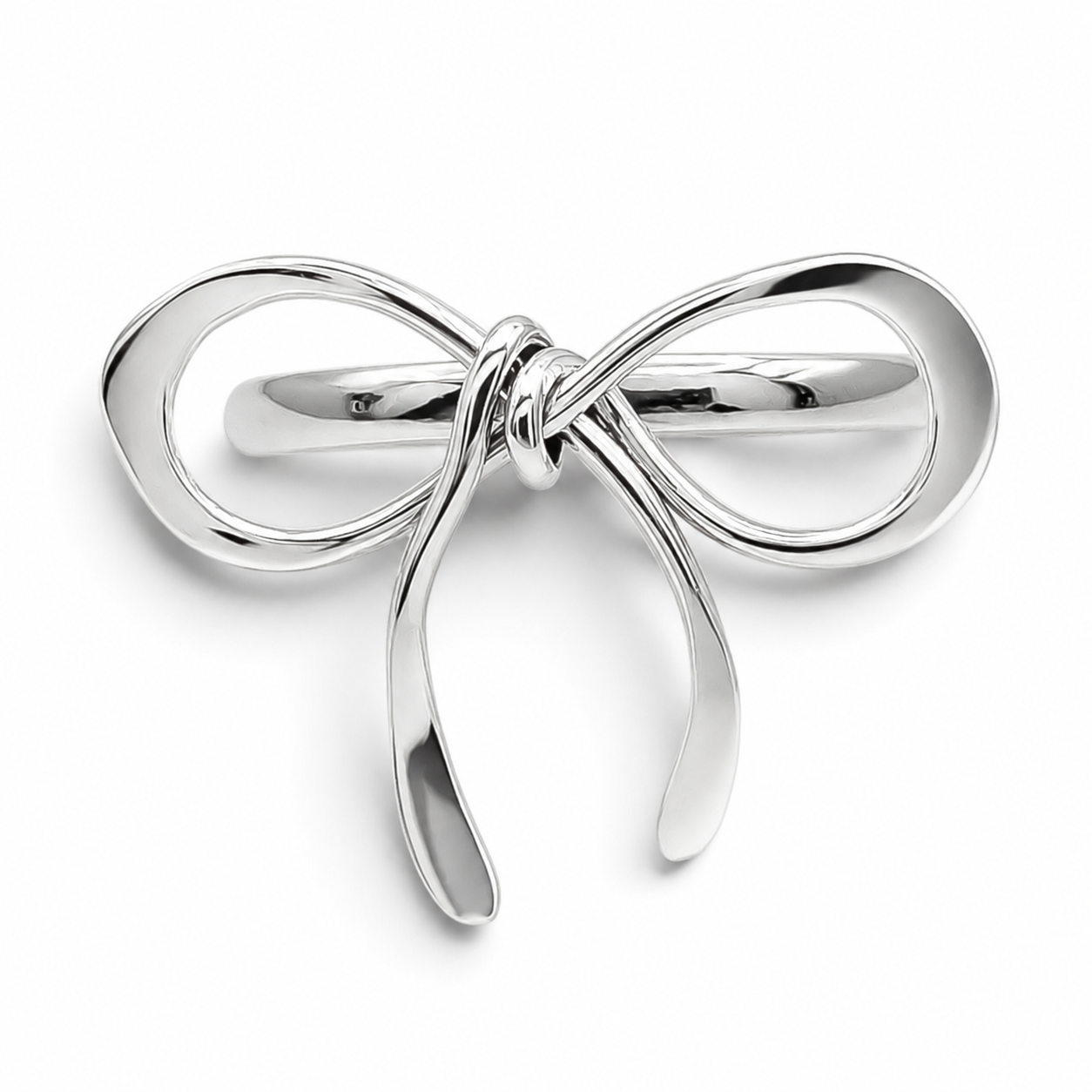 Anillo Moño Plata Ley 925