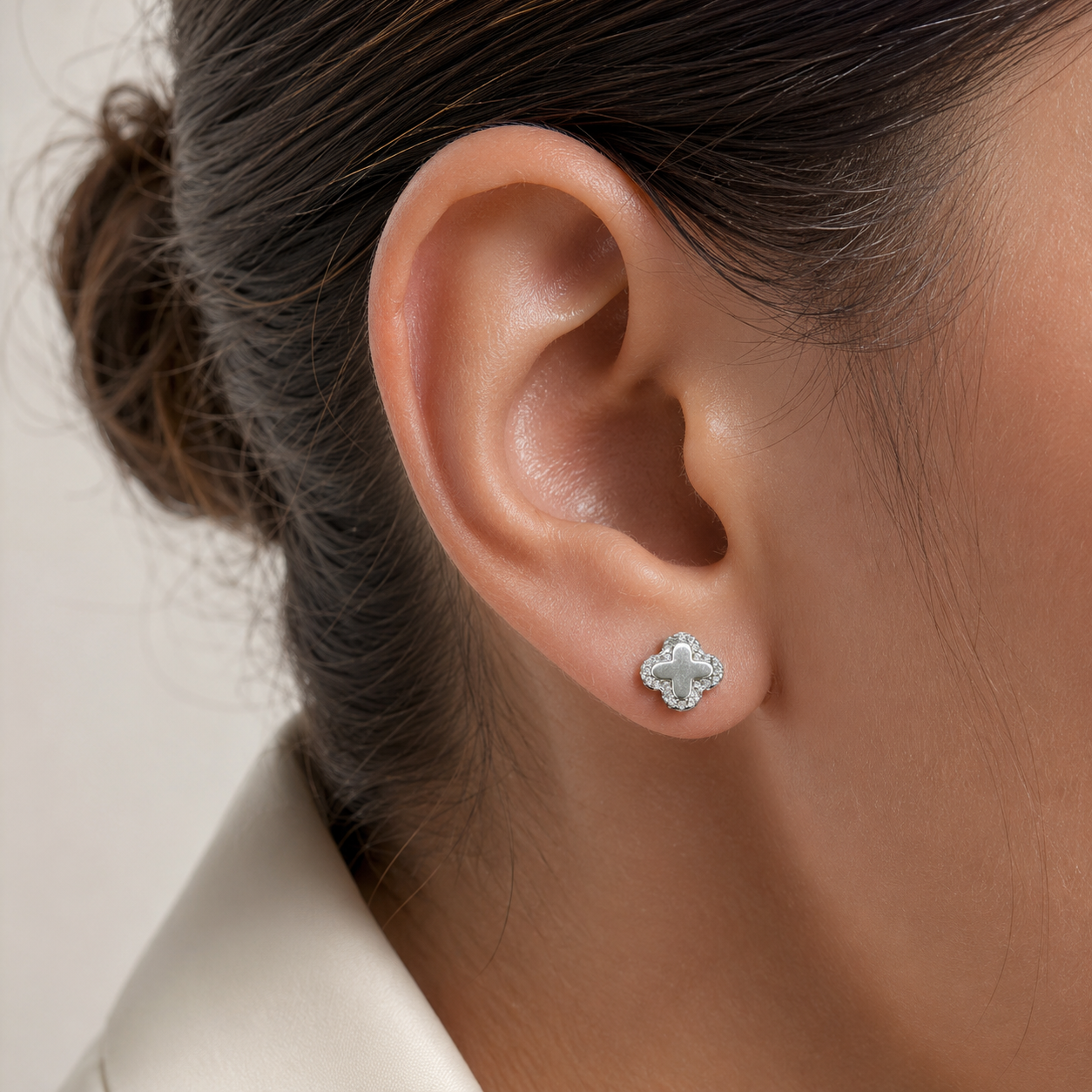 Arete Van Plata Ley 925