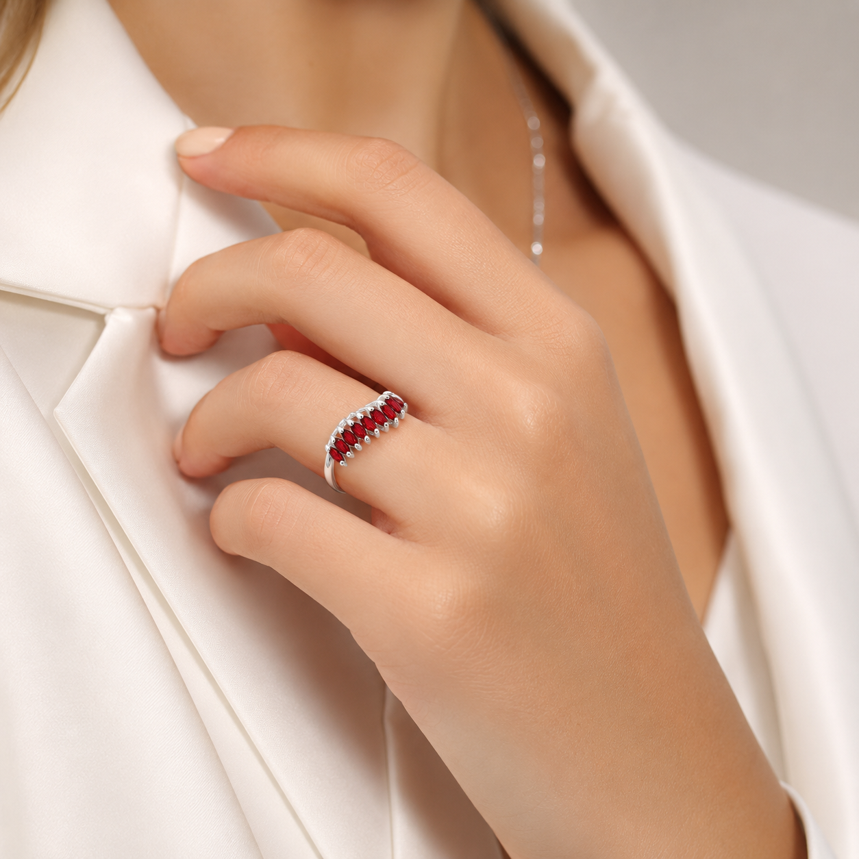 Anillo Semillas Rojo