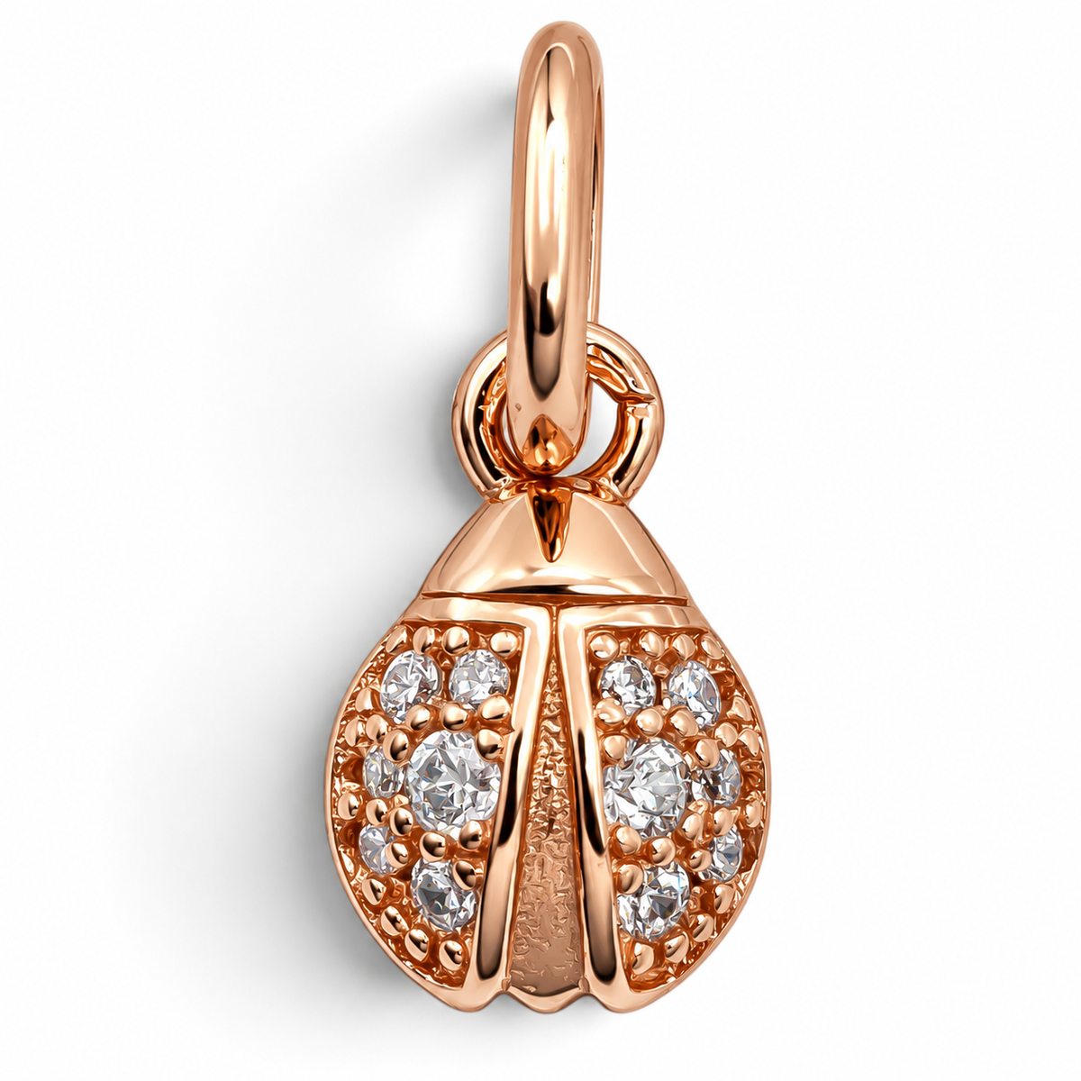 Charm Catarina Rosa Plata Ley 925
