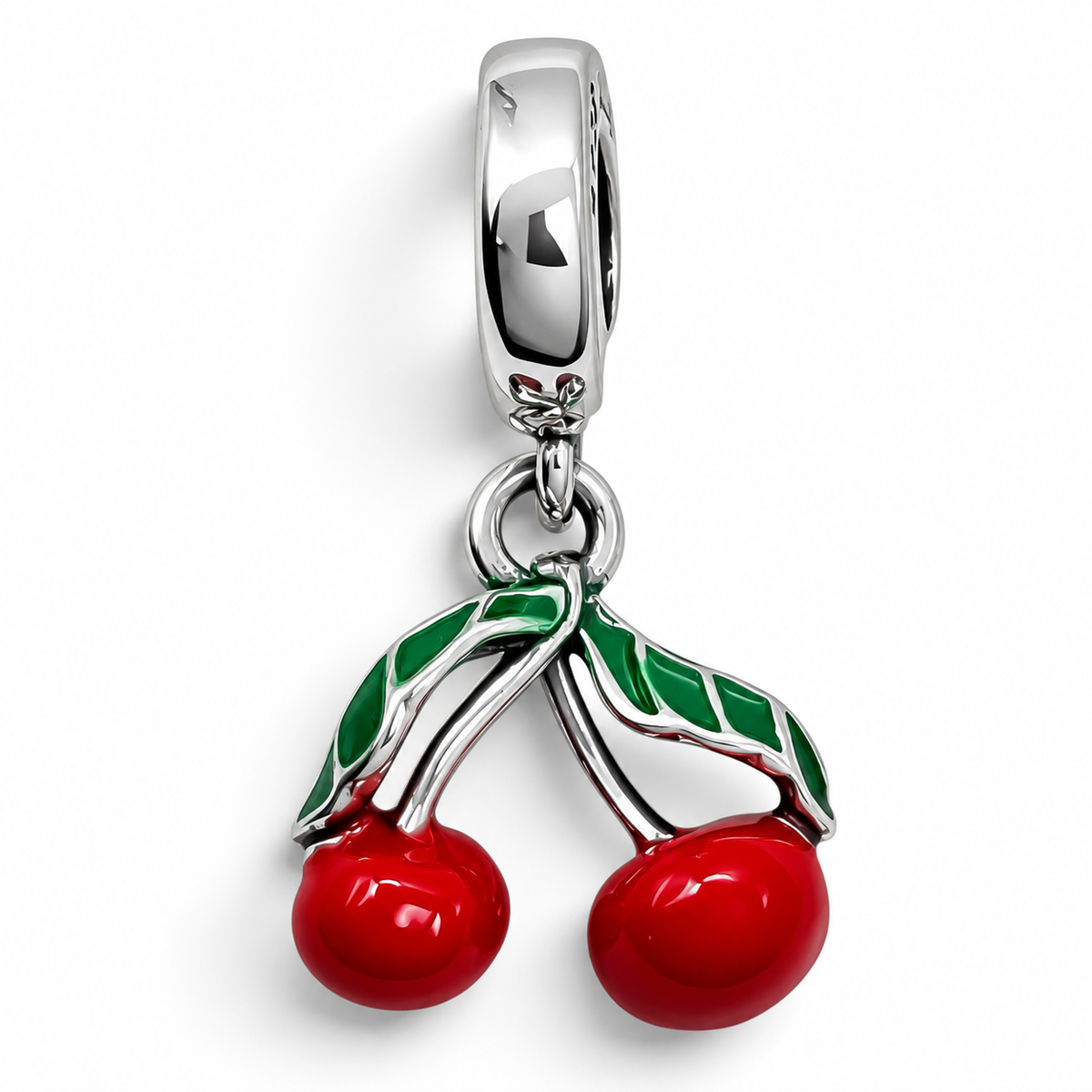 Charm Cereza Plata Ley 925