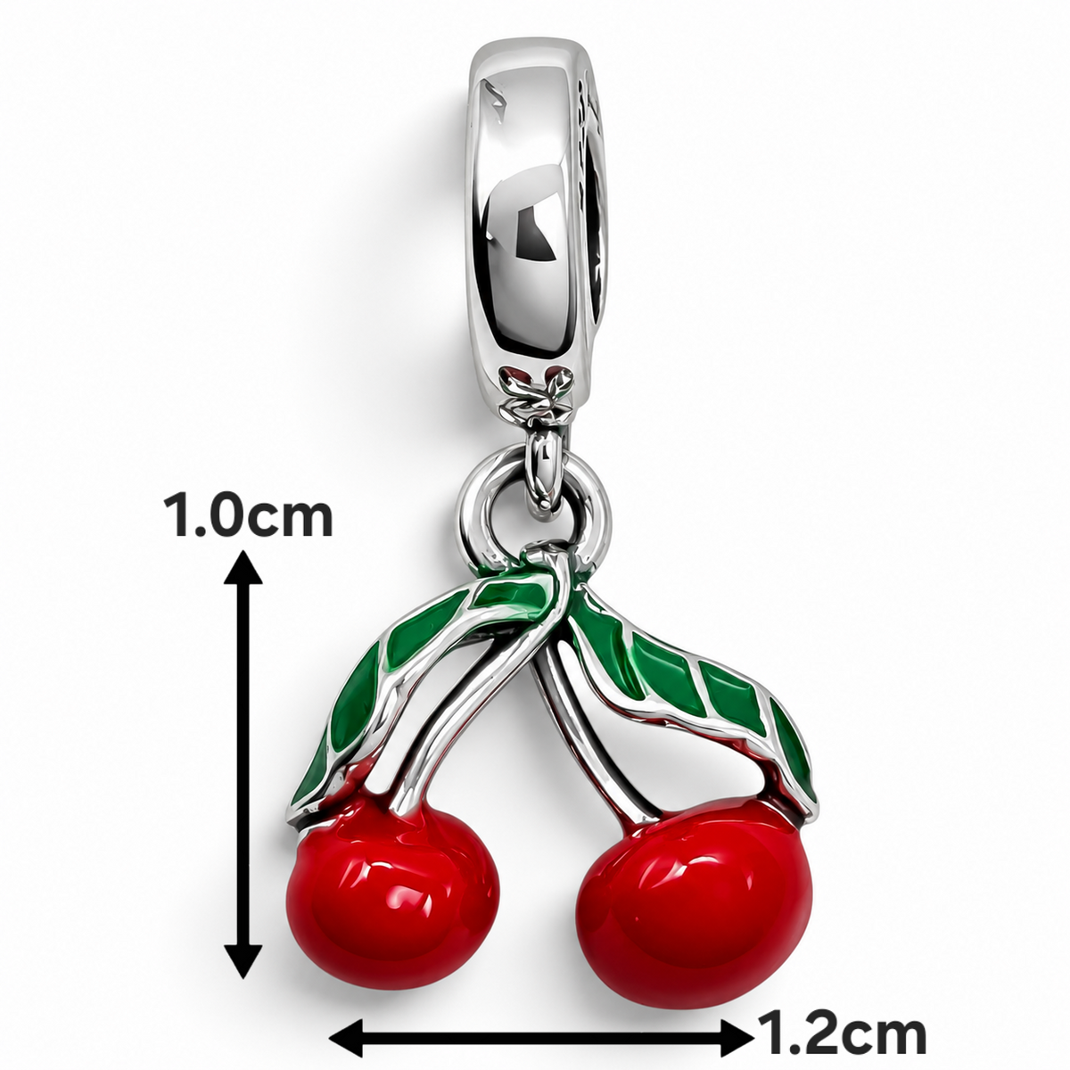 Charm Cereza Plata Ley 925