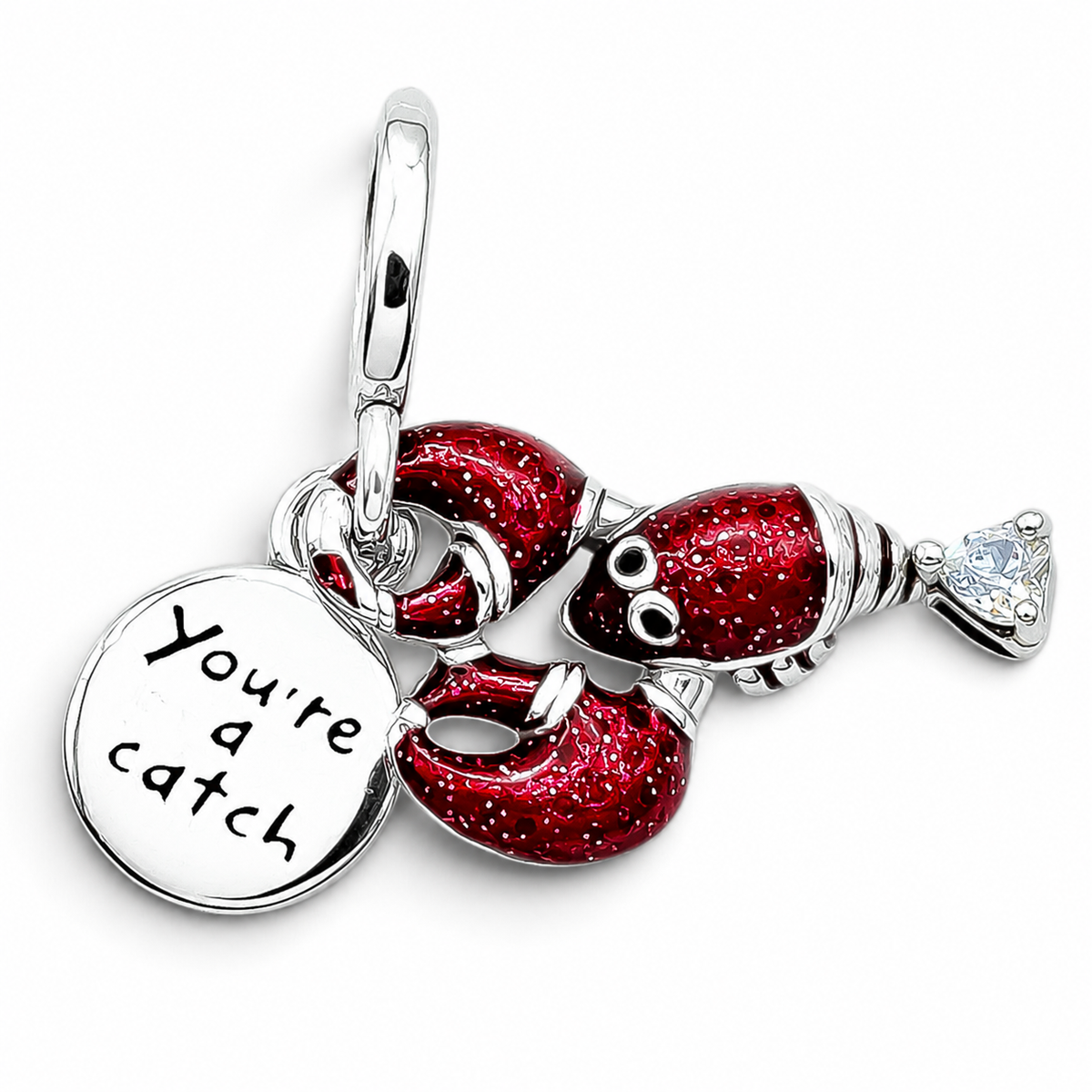 Charm Langosta Plata Ley 925