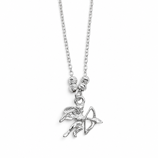 Collar Angel Arco Plata Ley 925