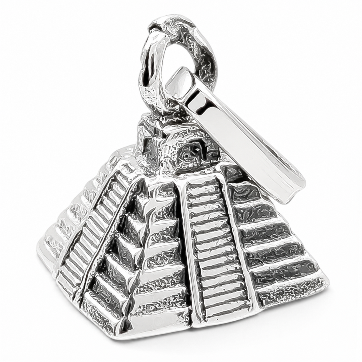 Dije Piramide Pavonado Plata Ley 925