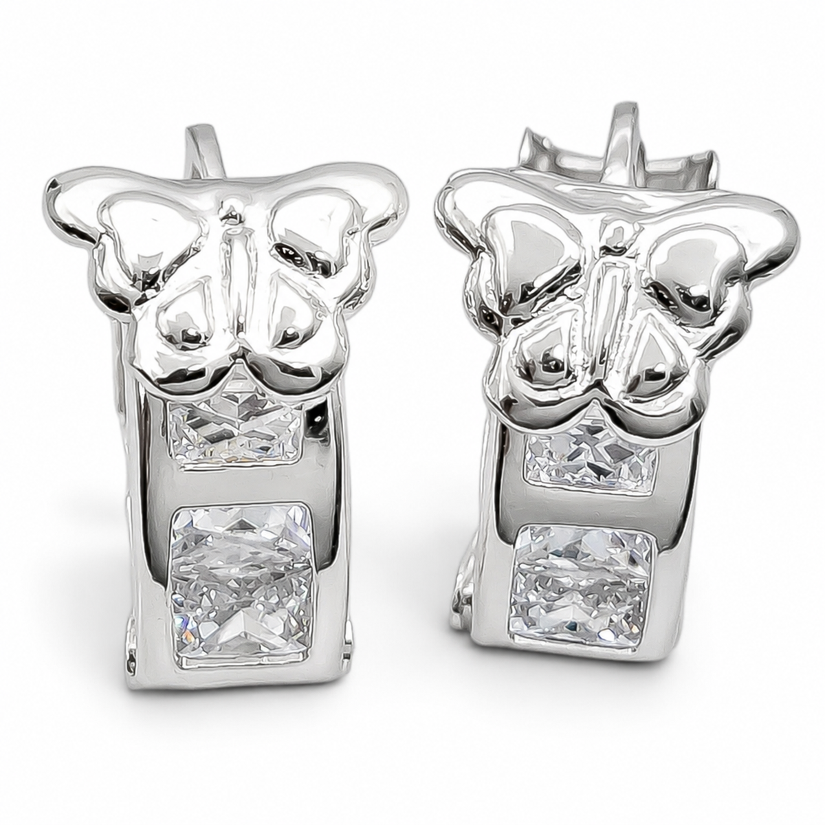 Hugguies Mariposa Plata Ley 925