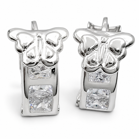 Hugguies Mariposa Plata Ley 925