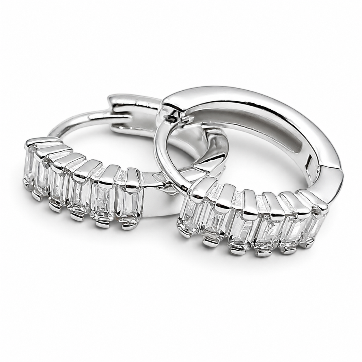 Hugguies Zirconia Plata Ley 925