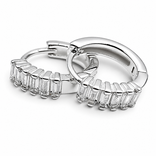Hugguies Zirconia Plata Ley 925