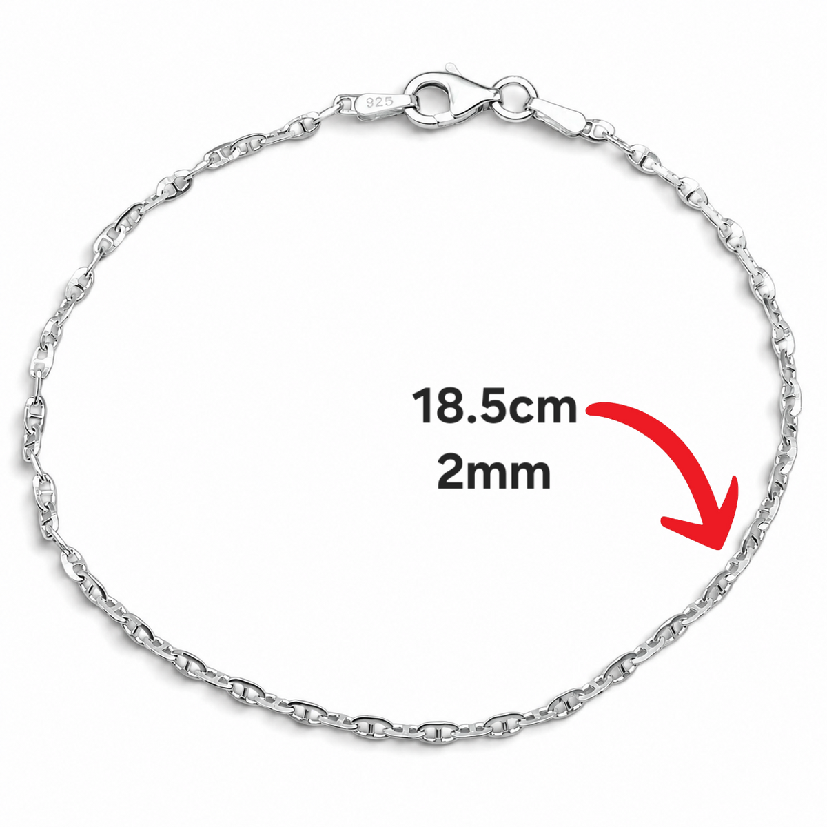 Pulsera Escalera Plata Ley 925
