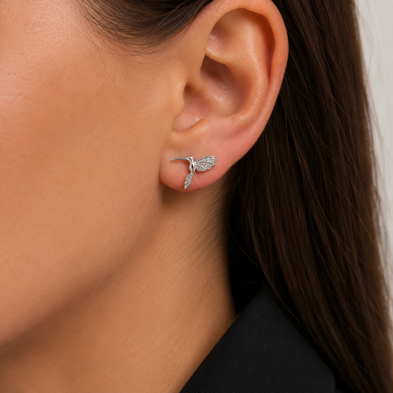 Set Colibri Zirconia Plata Ley 925
