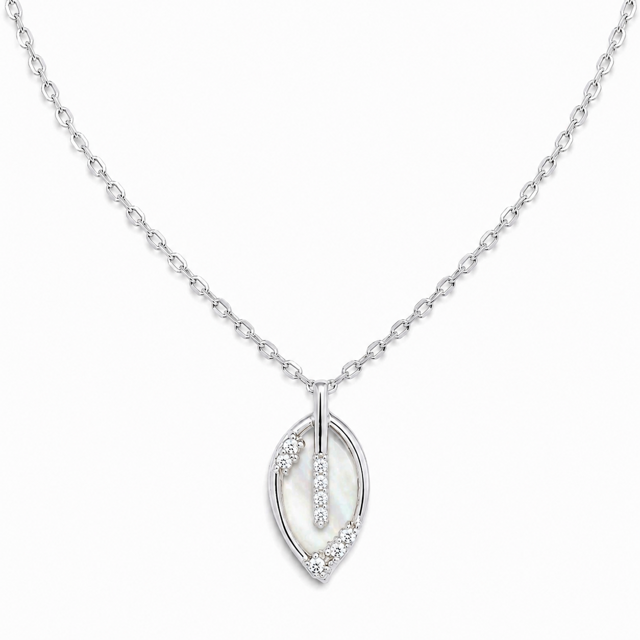 Collar Hoja Blanca