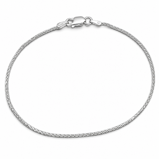 Pulsera Torzal Plata Ley 925
