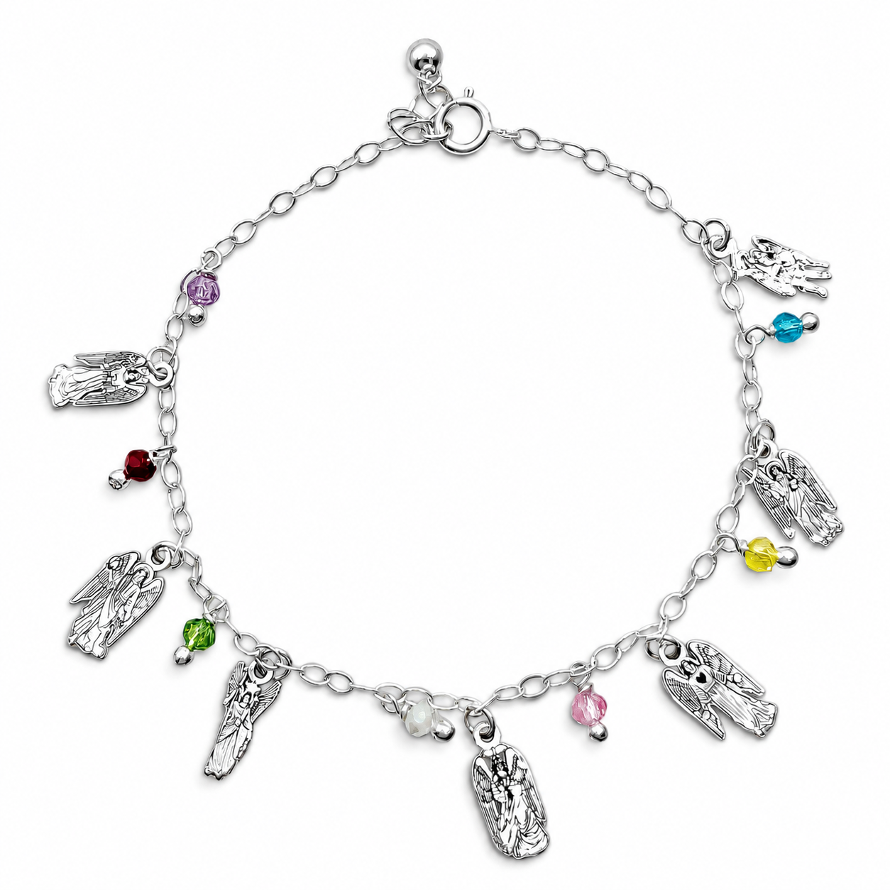 Pulsera Angeles Plata Ley 925