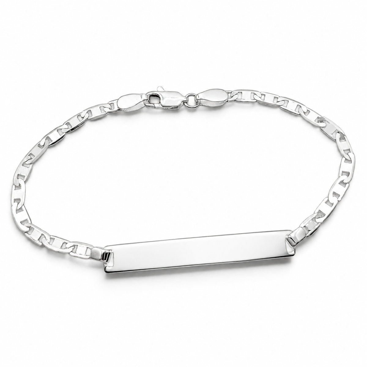 Esclava Planchada Lisa 3mm Plata Ley 925