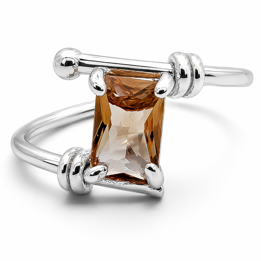 Anillo Ajustable Zultanita Plata Ley 925
