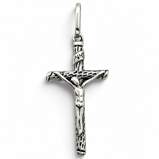 Dije Cristo Pavonado Plata Ley 925