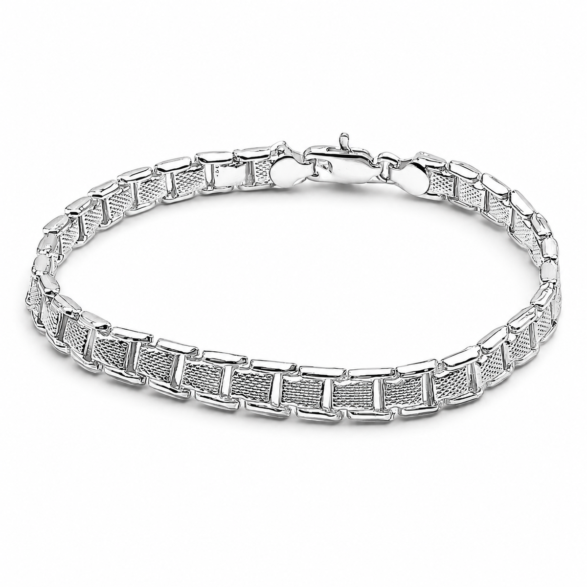 Pulso Corona 5mm Plata Ley 925