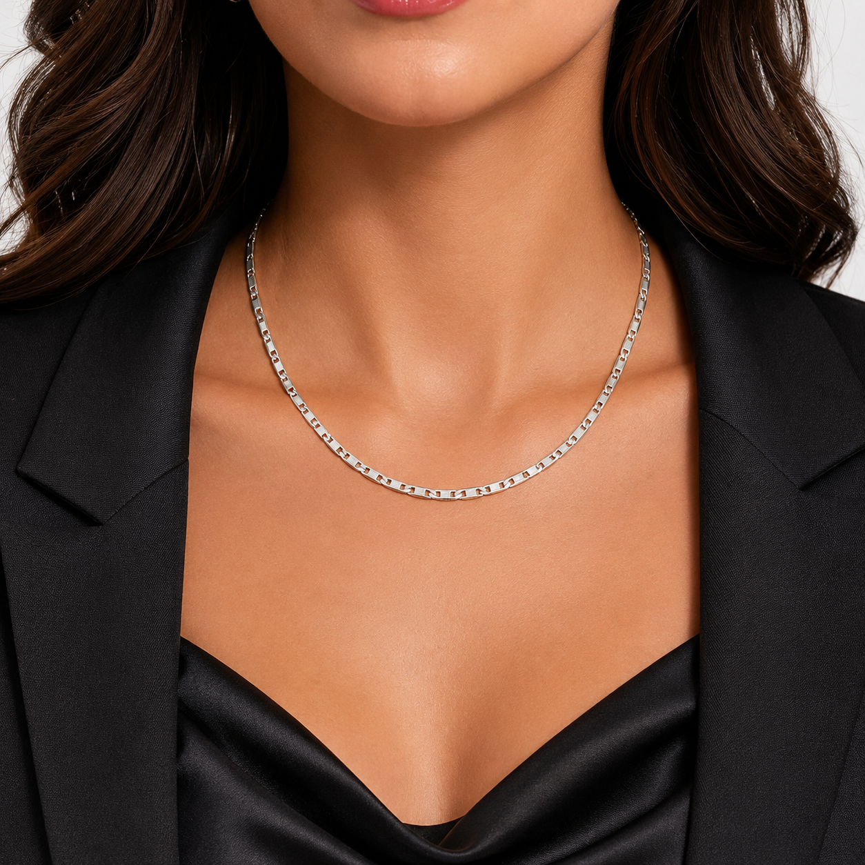 Cadena Gucci Lisa 2mm Plata Ley 925
