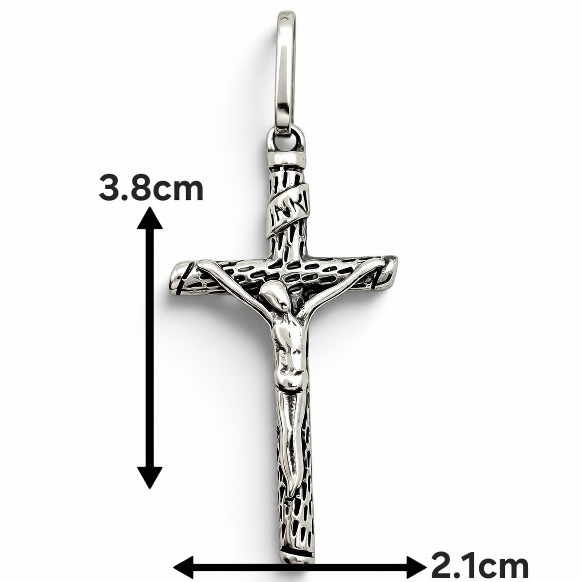Dije Cristo Pavonado Plata Ley 925