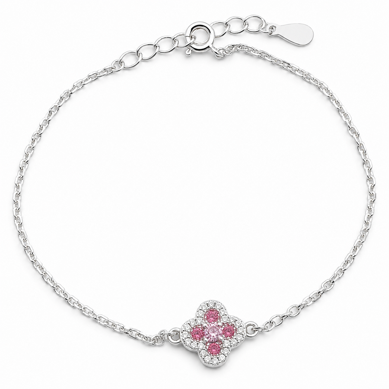 Pulsera Flor Rosa