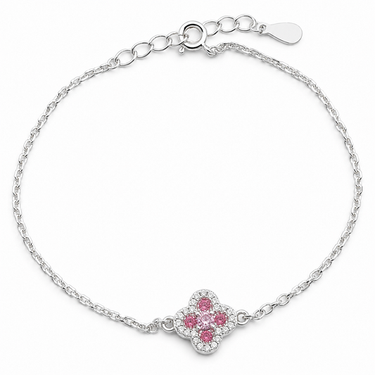 Pulsera Flor Rosa