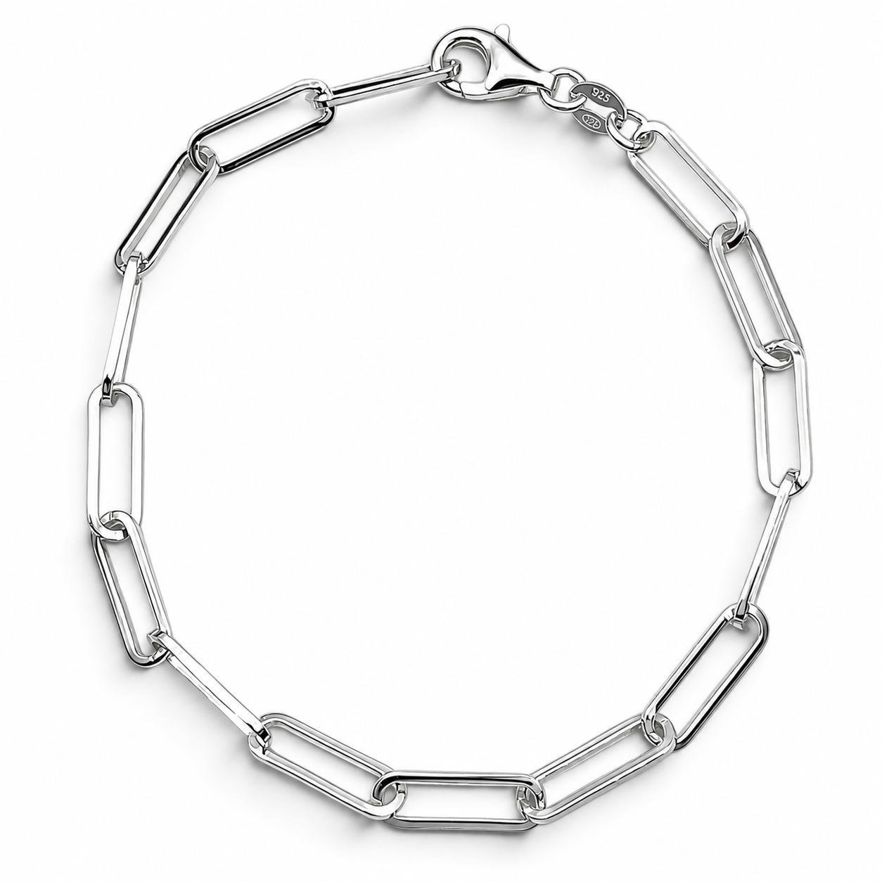 Pulsera Clip Plata Ley 925