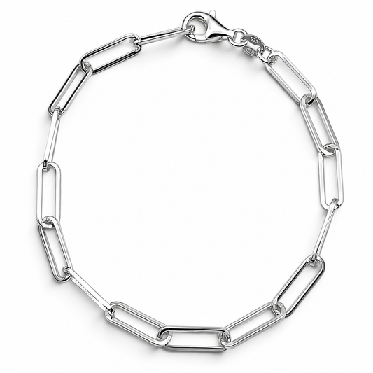 Pulsera Clip Plata Ley 925