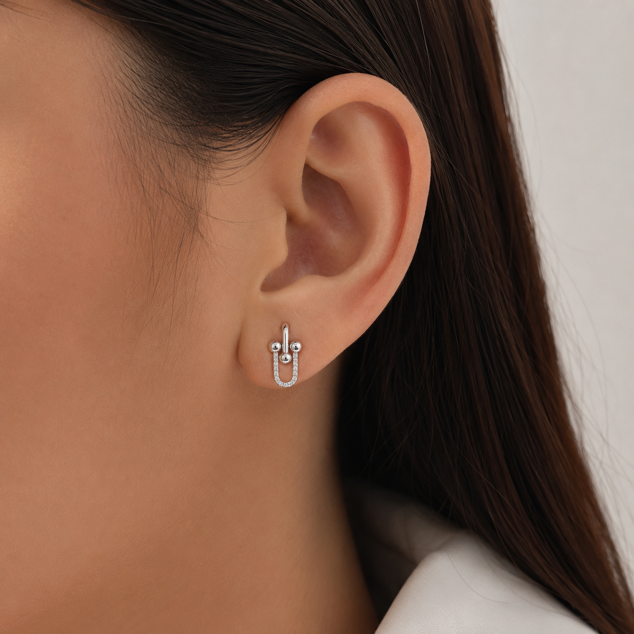 Arete Zirconia Plata Ley 925
