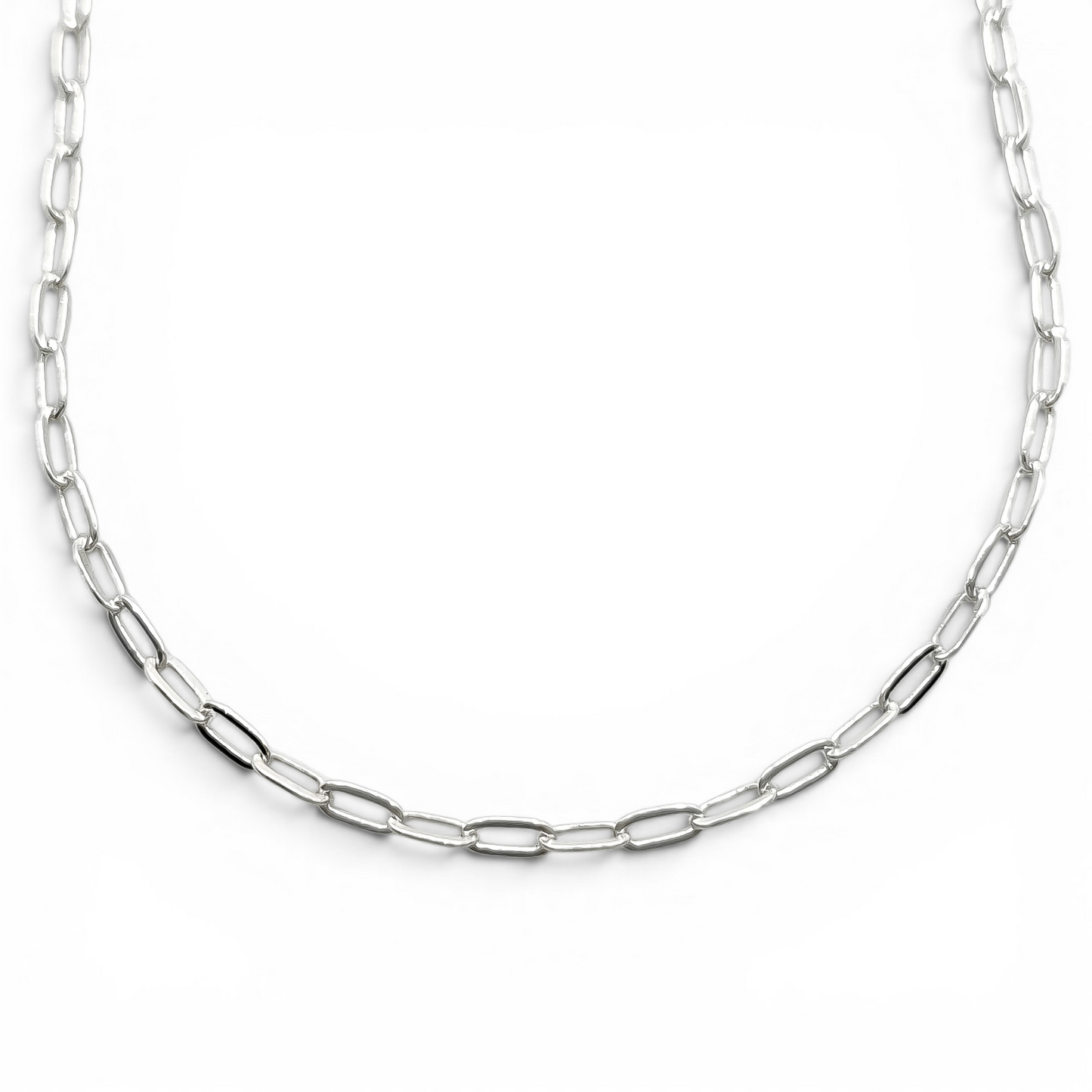 Cadena Eslabon 2mm Plata Ley 925