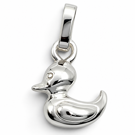 Dije Pato Blanco Plata Ley 925