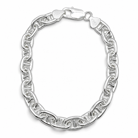 Pulso Escalera 7mm Plata Ley 925