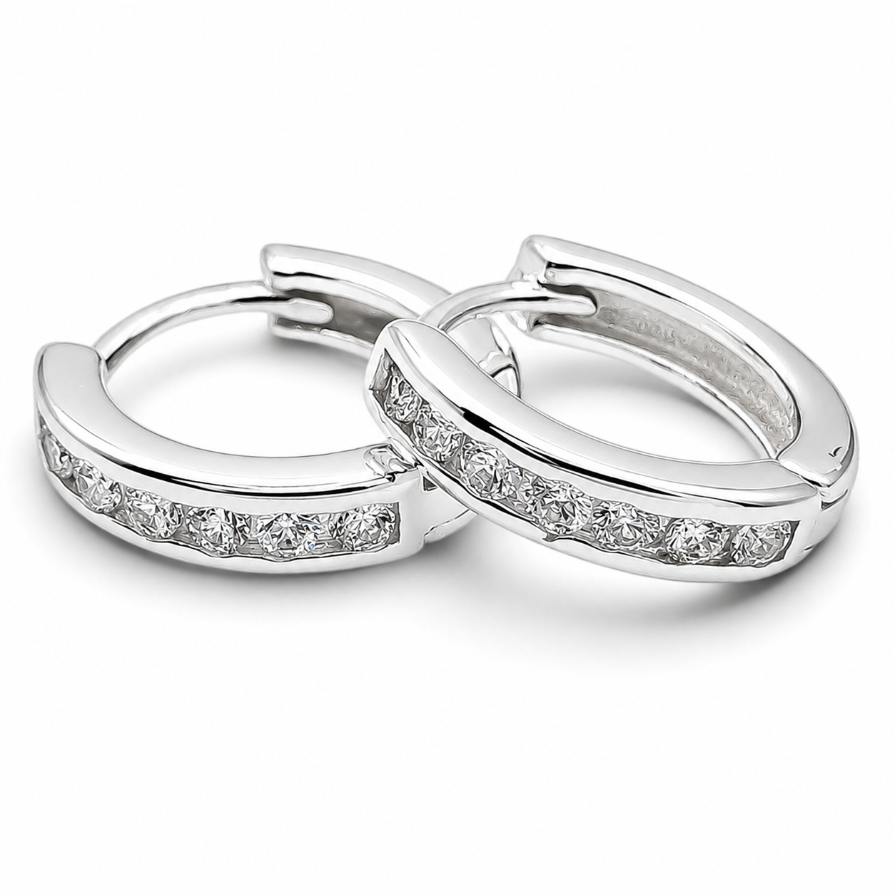 Hugguies Zirconia Chica Plata Ley 925