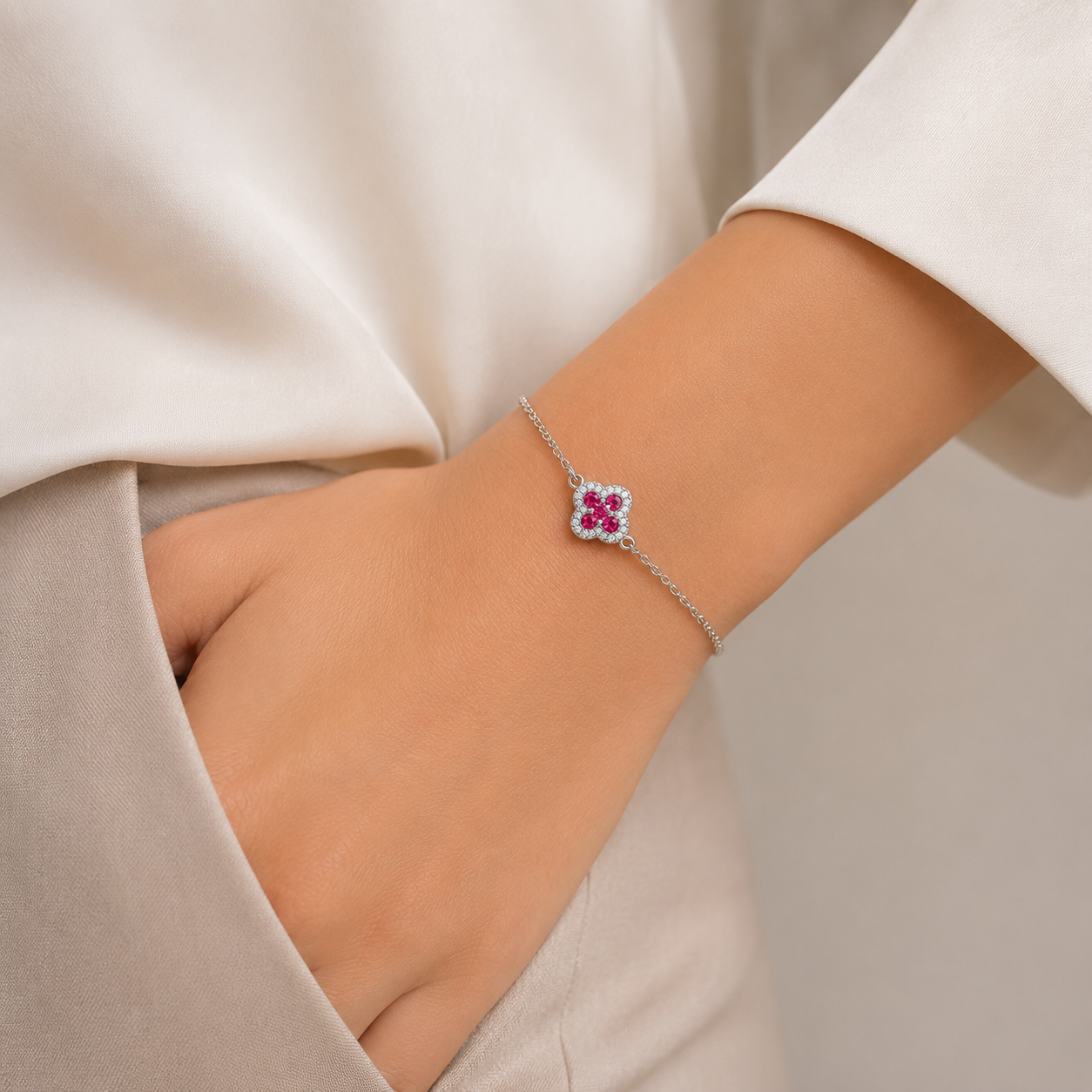 Pulsera Flor Fiusha
